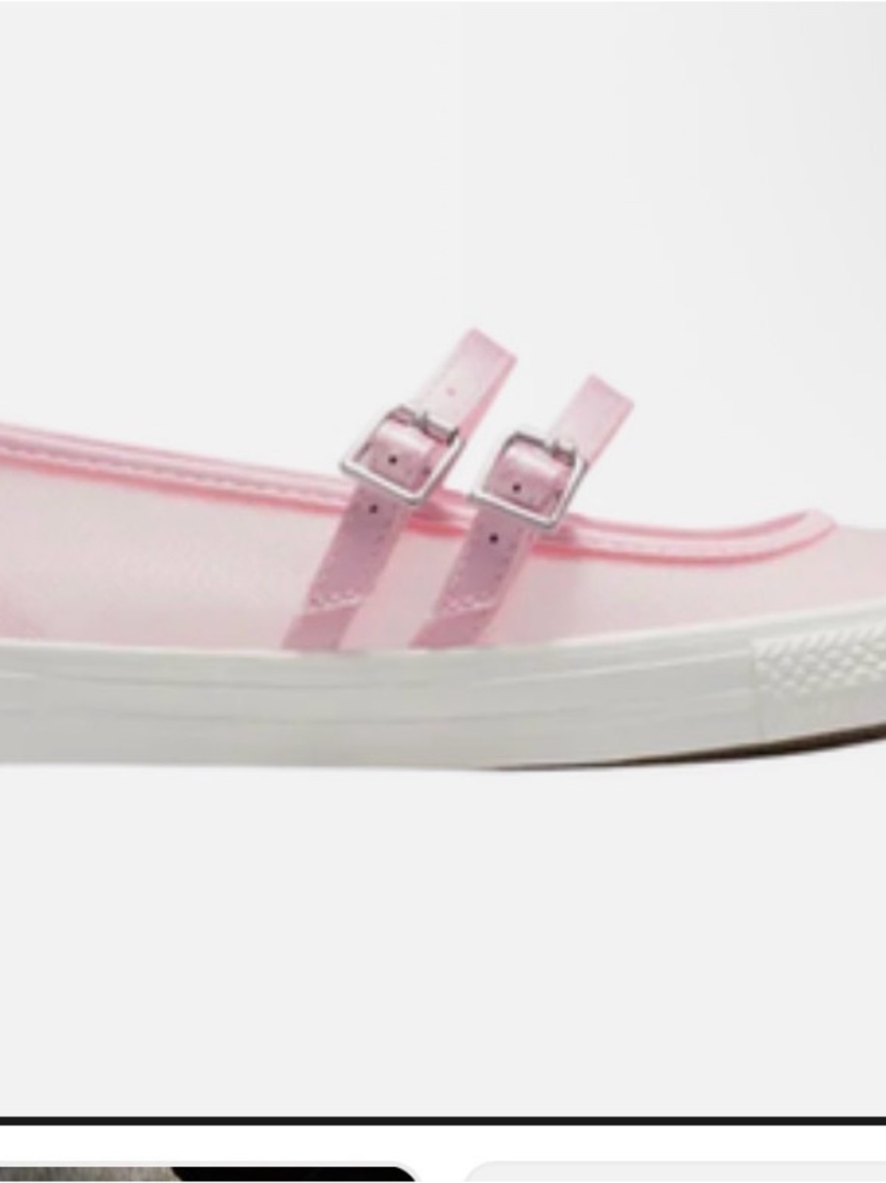 Converse All Star Dainty Mary Jane Mesh Sneakers- Pink Frost/White - Picture 3 of 3